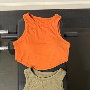 Paragon Fitwear Orange Crop Top